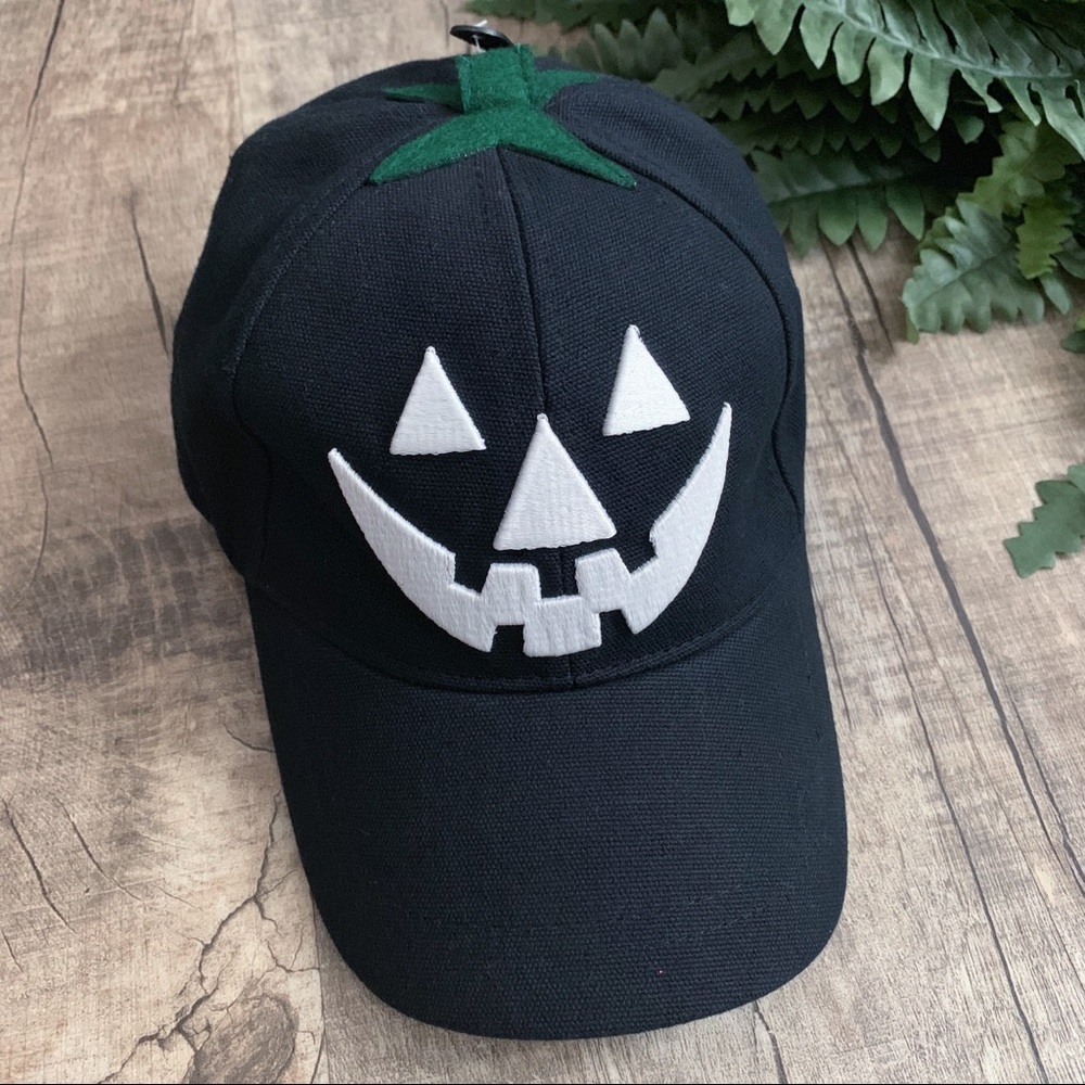 Anna & Ava Black Pumpkin Face Hat - Picture 1 of 5